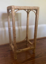 Small rattan side end table
