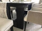 NEW Dark Beautiful Extendable Dining Table Set - New
