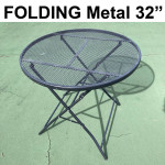 Folding metal Table patio outdoor