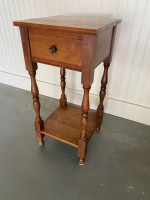 Conant Ball Solid maple wood side end table  28hx13.5wx13.75d