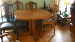 Table dining room wooden  4' square