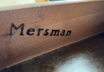 1960s Mersman Mahogany Two Tier Side Table with a single drawer