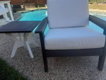 Patio Deep Seat Chair & Table Poly Wood