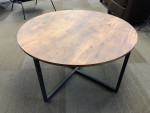 2 Used Coffee Table, 32" Round, 17" High, Walnut