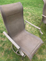 Large outdoor patio table and six chair set all for one price of