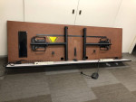 3 Used Versteel 96"x30" Training Room Table, Gray Lamiante