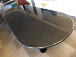 Used 12' Conference Table, Black Granite