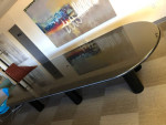 Used 12' Conference Table, Black Granite
