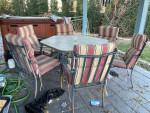Patio chairs and table