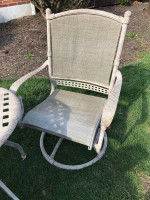 Table and swivel chair set