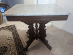 Marble Top Entry Table Antique Unique