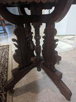 Marble Top Entry Table Antique Unique