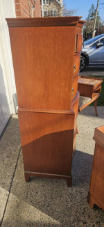 Dresser set by Morganton tallboy, side table