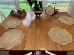 Bar Height Kitchen Table and 4 Chairs with 18" leaf.