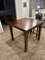 Wood Table & Stools