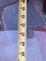 Round Glass  top for patio table w/ Umbrella hole