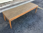 Mid Century Modern walnut COFFEE TABLE retro mod MCM
