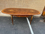 Louis XV Style Marquetry Satinwood Inlaid Dining Table ..