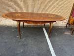 Louis XV Style Marquetry Satinwood Inlaid Dining Table ..