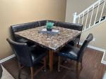 Dining room table with chairs