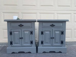 Ethan Allen Furniture 2 Pc Matching Nightstand/Side Table Set