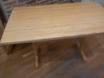 upscale  butcher block table