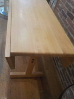 upscale  butcher block table