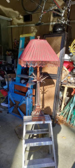 VTG palm tree table lamp