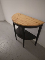 wood half table