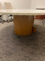 Marble round conference table