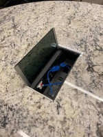 Marble round conference table