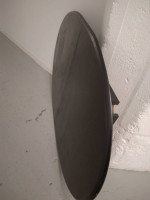 Large table black oval