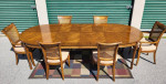 Drexel Dining Room Table and 6 Chairs. Over 8 Feet Long