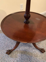 Table, Claw Foot, Round, 2 Tier