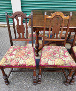 Solid Wood Table and 4 Chairs.