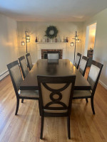 Dining Room Table with Matching Chairs and China Cabinet