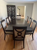 Dining Room Table with Matching Chairs and China Cabinet