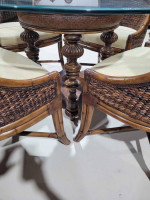 $6,000 Tommy Bahama brand "Cruz Bay" dining chairs Thomasville table