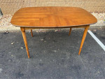 Mid Century Walnut Dining Table with Leaf. 1960s.