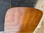 Mid Century Walnut Dining Table with Leaf. 1960s.