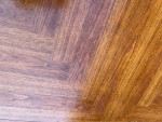 Mid Century Walnut Dining Table with Leaf. 1960s.