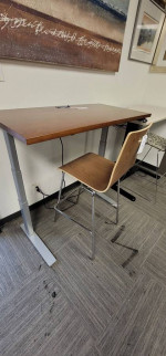 Nice wood top sit stand standing desk office table sale heavy duty work home