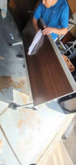 Classroom training conference table and chair 6 by 2 nice flip top
