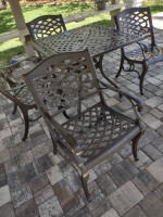 Patio Table Powder-Coated Steel