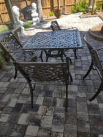 Patio Table Powder-Coated Steel