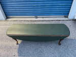 Oval Size Coffee Table -(solid wood, folding)-Used good/fair condition