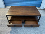 Rectangular Storage Coffee or Cocktail Table-(solid wood )-Used