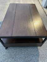 Rectangular Storage Coffee or Cocktail Table-(solid wood )-Used