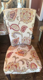 Pottery Barn dining table and 8 chairs