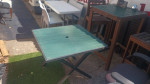 glass table 35. chairs $20 each . c my other items